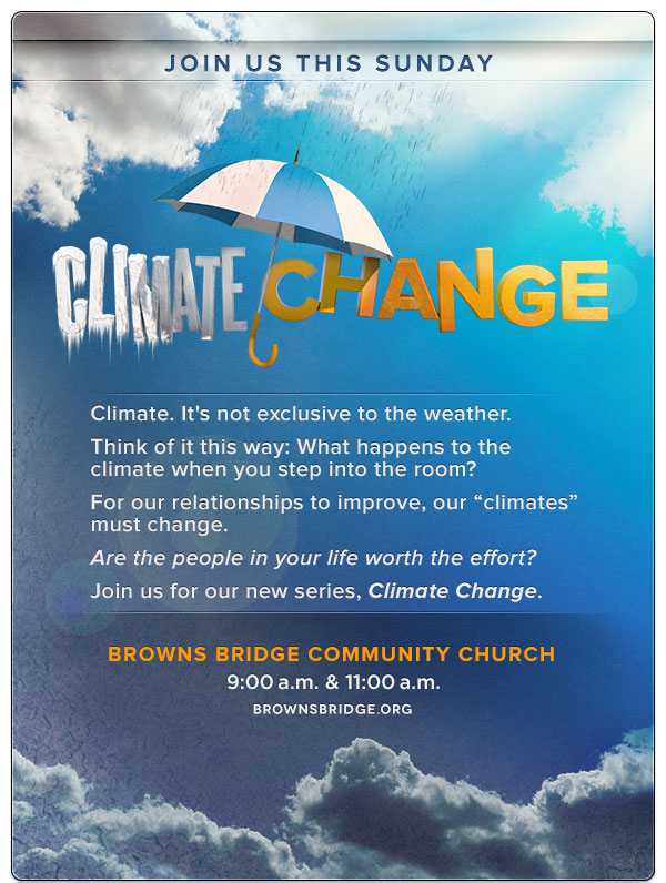 Join us this Sunday | Climate Change